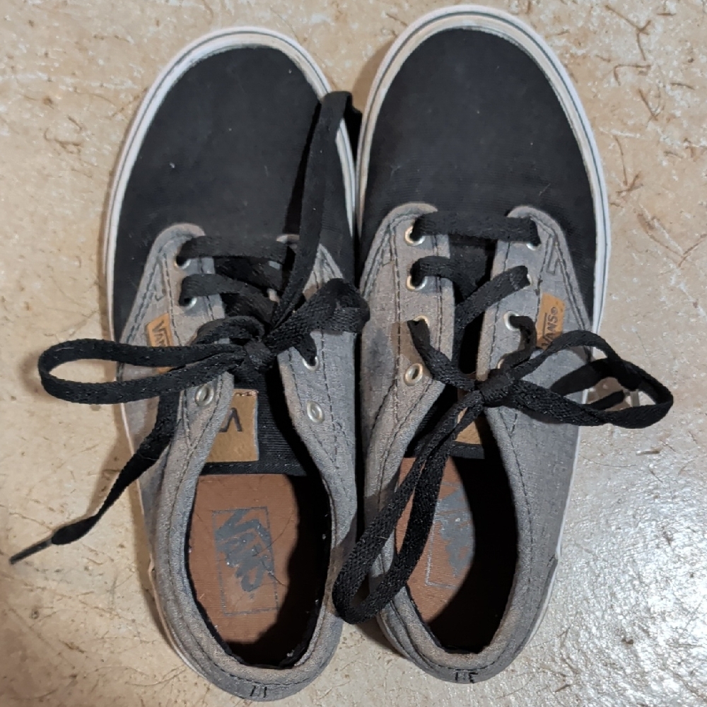 Vans Two-Tone Black and Gray Sneakers